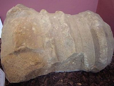a stone Roman column